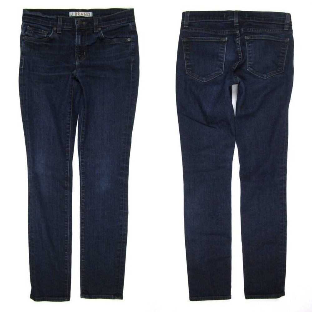 J Brand 26 Skinny Leg Dark Pure Wash Stretch Jeans